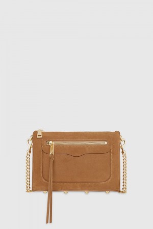 Rebecca Minkoff Avery Crossbody Donna Borse Crossbody Marroni | CTWLJ-8140