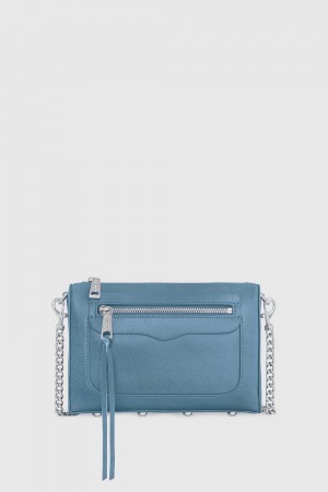 Rebecca Minkoff Avery Crossbody Donna Borse Crossbody Blu | CLKEU-9630