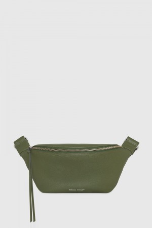 Rebecca Minkoff Bree Belt Bag With Webbing Strap Donna Marsupio Verde Oliva | NUOYW-5362