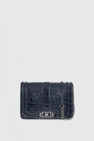 Rebecca Minkoff Chevron Quilted Small Love Crossbody Donna Borse Crossbody Grigie | YACQJ-0934