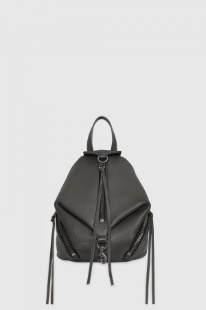 Rebecca Minkoff Convertible Mini Julian Backpack Donna Zaini Grigie Scuro | LOKTJ-4360