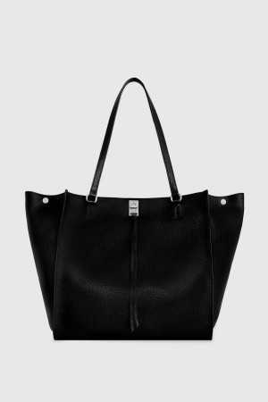 Rebecca Minkoff Darren E/W Tote Donna Borse Tote Nere | DUIMY-6375