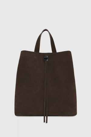 Rebecca Minkoff Darren Medium Backpack Donna Zaini Espresso | RJCGL-6978