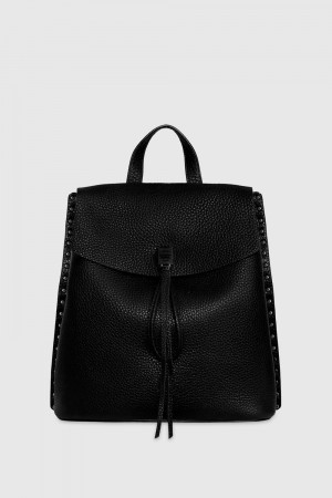 Rebecca Minkoff Darren Signature Backpack Donna Zaini Nere Nere | OFBKX-5209