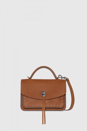 Rebecca Minkoff Darren Small Messenger Donna Top Handle Bags Grigie | DELKF-7402