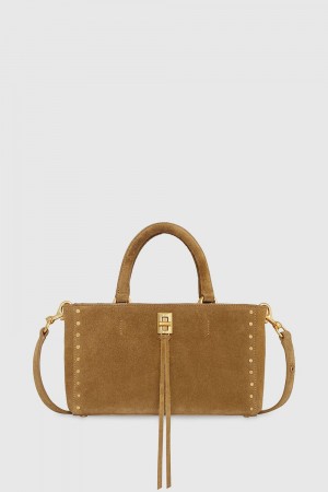 Rebecca Minkoff Darren Top Handle Crossbody Donna Borse Crossbody Arancioni | BLAEK-4351