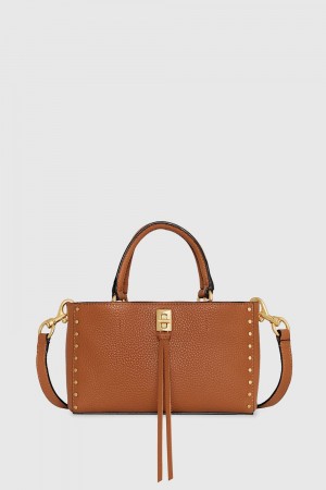 Rebecca Minkoff Darren Top Handle Crossbody Donna Borse Crossbody Caramello | VKWYE-7683