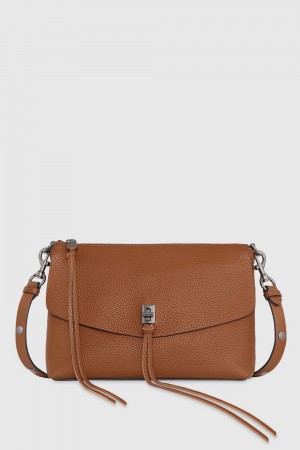 Rebecca Minkoff Darren Top Zip Shoulder Bag Donna Borse A Tracolla Rocher | WDGAZ-5487
