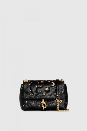 Rebecca Minkoff Edie Crossbody With Celestial Studs Donna Borse Crossbody Nere | FTYJW-3270