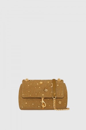 Rebecca Minkoff Edie Crossbody With Celestial Studs Donna Borse Crossbody Arancioni Scuro | CSMFE-4783