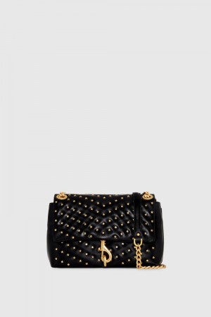 Rebecca Minkoff Edie Crossbody With Star Studs Donna Borse Crossbody Nere | CGMAQ-0586