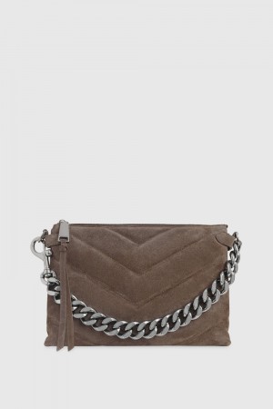 Rebecca Minkoff Edie Maxi Crossbody Donna Piccola Pelletteria Grigie | UVHLJ-4706