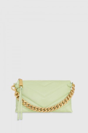 Rebecca Minkoff Edie Maxi Medium Crossbody Donna Pochette Menta | GODSH-8259