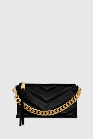 Rebecca Minkoff Edie Maxi Medium Crossbody Donna Pochette Nere | DXRZU-5021