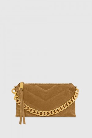 Rebecca Minkoff Edie Maxi Medium Crossbody Donna Piccola Pelletteria Arancioni | AYCKP-5809