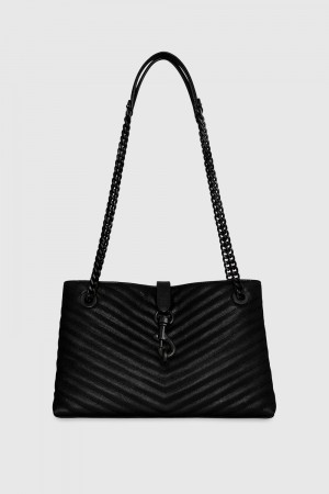 Rebecca Minkoff Edie Medium Tote Donna Borse Tote Nere | AYSKE-4705