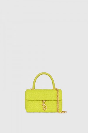 Rebecca Minkoff Edie Top Handle Donna New Arrivals Chartreuse | YHZLR-7460