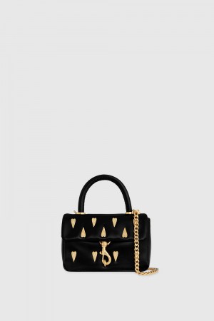 Rebecca Minkoff Edie Top Handle With Heart Studs Donna New Arrivals Nere | BVMRI-7903