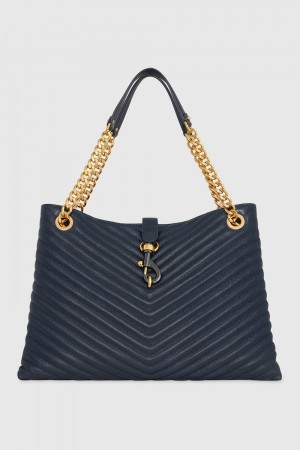 Rebecca Minkoff Edie Tote Donna Borse Tote Blu | NCGLD-8743