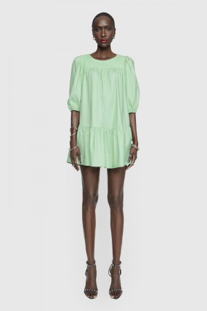 Rebecca Minkoff Felicity Dress Donna Vestito Menta | TFZDY-3451