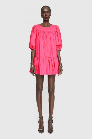Rebecca Minkoff Felicity Dress Donna Vestito Rosa | RWUYB-8967