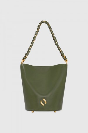 Rebecca Minkoff Infinity Bucket Donna Borse A Secchiello Verde Oliva | TGNJY-1976