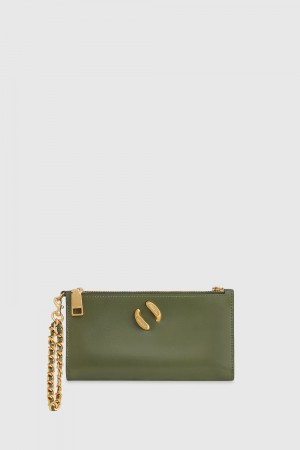 Rebecca Minkoff Infinity Wristlet Donna New Arrivals Verde Oliva | CNUYQ-8947