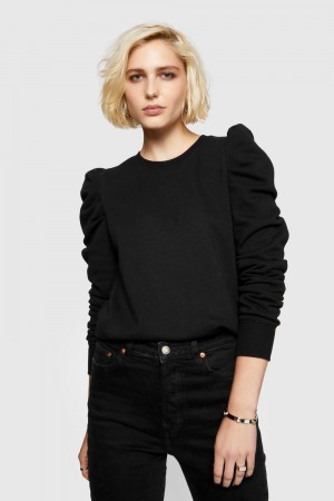 Rebecca Minkoff Janine Sweatshirt Donna Top Nere | JIYLR-7294