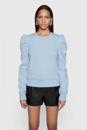 Rebecca Minkoff Janine Sweatshirt Donna Top Blu | VMIBJ-4831