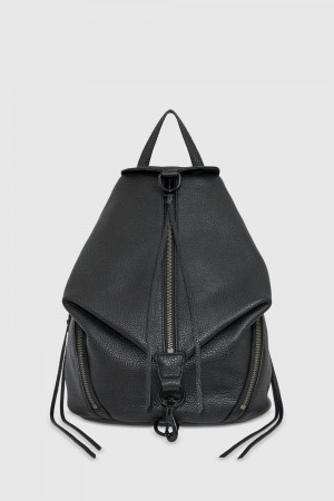 Rebecca Minkoff Julian Backpack Donna Zaini Nere Nere | UVCNT-0748