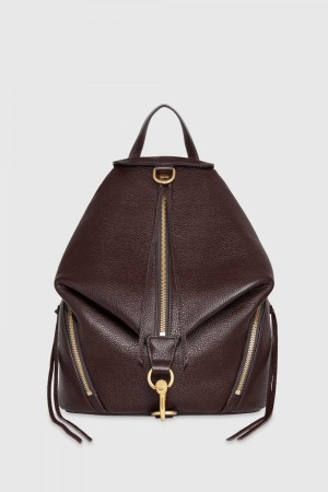 Rebecca Minkoff Julian Backpack Donna Zaini Cigaro/Antique Brass | FEXSW-8291