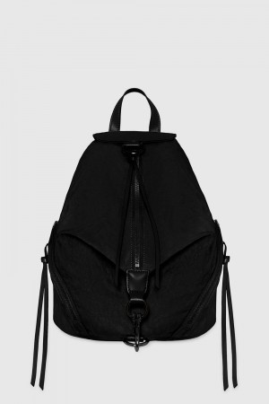 Rebecca Minkoff Julian Washed Nylon Backpack Donna Zaini Nere | CLMNF-6514
