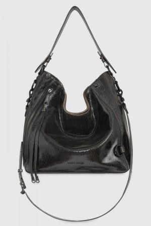 Rebecca Minkoff M.A.B. Hobo Donna Borsa Hobo Nere Marroni Nere | PHRDF-0975