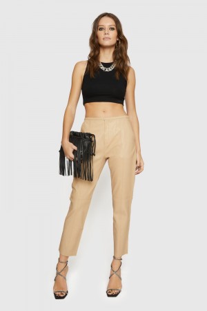 Rebecca Minkoff Madelyn Pants Donna Pantaloni Marroni | HWKYL-5174
