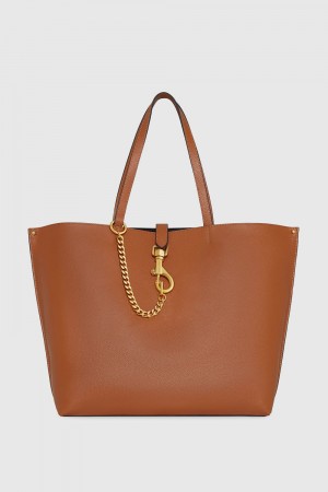 Rebecca Minkoff Megan Large Tote Donna Borse Tote Caramello | CYXPV-6052