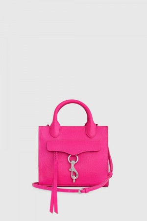 Rebecca Minkoff Megan Mini Tote Donna Top Handle Bags Flamingo | AECFU-3281