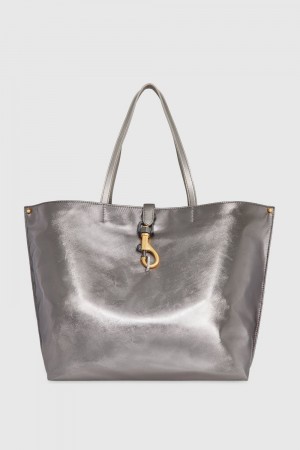 Rebecca Minkoff Megan Nylon Tote Donna Borse Tote Grigie Scuro | TJUBH-1273