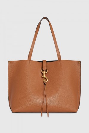 Rebecca Minkoff Megan Tote Donna Borse Tote Caramello/Antique Brass | DLCWV-7831