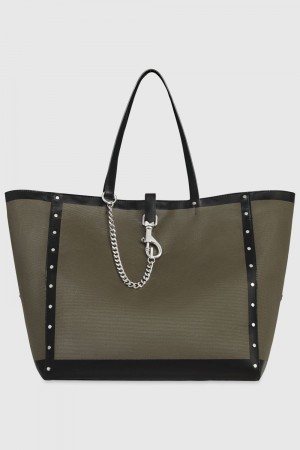 Rebecca Minkoff Megan Weekender Tote Donna Borse Tote Argento | BZTCE-7534