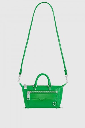 Rebecca Minkoff Micro Mini M.A.B. Donna Top Handle Bags Verdi Argento | XUYFE-3924
