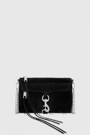 Rebecca Minkoff Mini M.A.C. Donna Borse Crossbody Nere Argento | QIMAV-8420