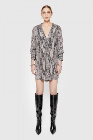 Rebecca Minkoff Ophelia Tie Dress Donna Vestito Colorate | HXUTR-9425