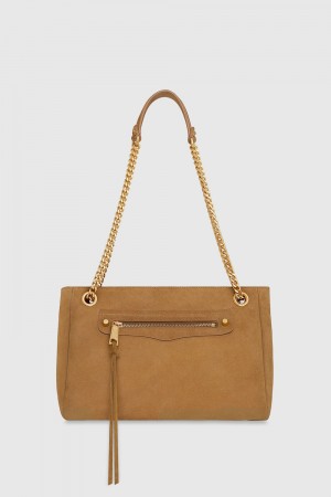Rebecca Minkoff Regan Shoulder Bag Donna Borse A Tracolla Walnut | LMUQI-8213