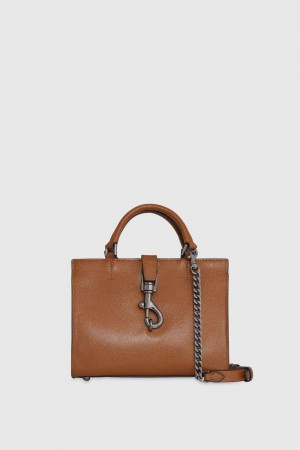 Rebecca Minkoff Rider Mini Tote Crossbody Donna Top Handle Bags Grigie | JZOPD-8015