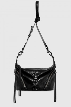 Rebecca Minkoff Small Julian Crossbody Donna Borse Crossbody Nere Nere | LPGDJ-5948