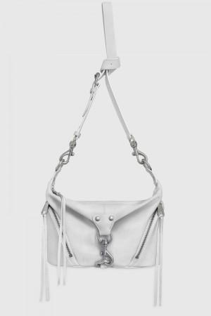 Rebecca Minkoff Small Julian Crossbody Donna Borse Crossbody Bianche Grigie Argento | HUGFX-8201