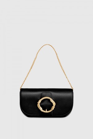 Rebecca Minkoff Snake Ring Crossbody Donna Borse Crossbody Nere | JCXKS-7546
