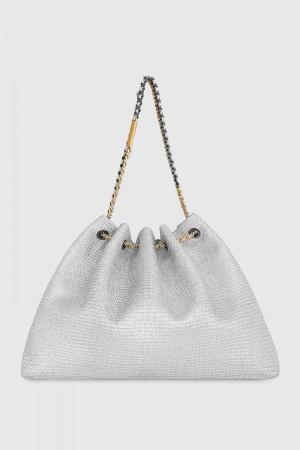Rebecca Minkoff Soft Tote Donna Borse Tote Argento | RQPIA-5403