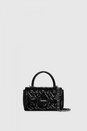 Rebecca Minkoff Top Handle Crossbody With Chain Quilt Donna Top Handle Bags Nere Nere | ZBRJS-3684