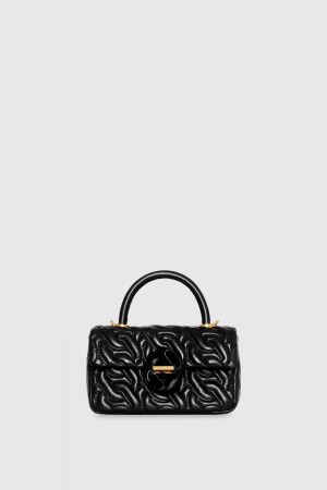 Rebecca Minkoff Top Handle Crossbody With Chain Quilt Donna Top Handle Bags Nere | WAHEG-7831